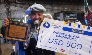 Un Sanjuanino hizo el mejor choripán del mundo