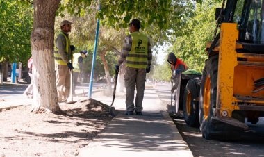 Fabian Aballay recorrió las nuevas obras en la zona sur de Pocito