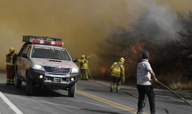 Contuvieron el incendio del Valle de Punilla