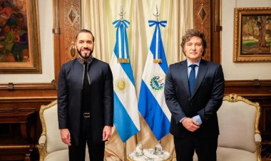 Milei se reunió con Nayib Bukele en Casa Rosada