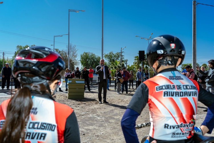 Rivadavia inicio la construcción del Parador del Ciclismo en Marquesado