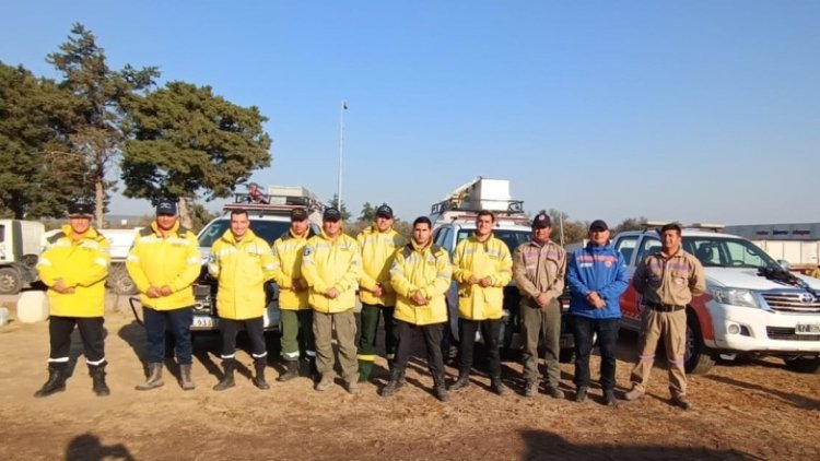 Bomberos de San Juan y Protección Civil se unen en la lucha contra incendios en Córdoba