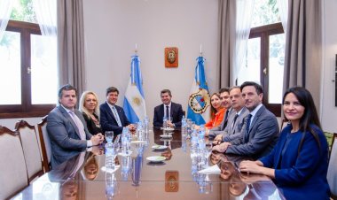 El gobernador Orrego recibió al secretario de Relaciones Exteriores de la Nación