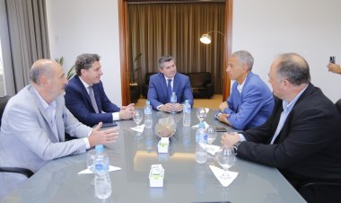 Orrego recibió a ministros de Mendoza y Río Negro en el marco de la FNS