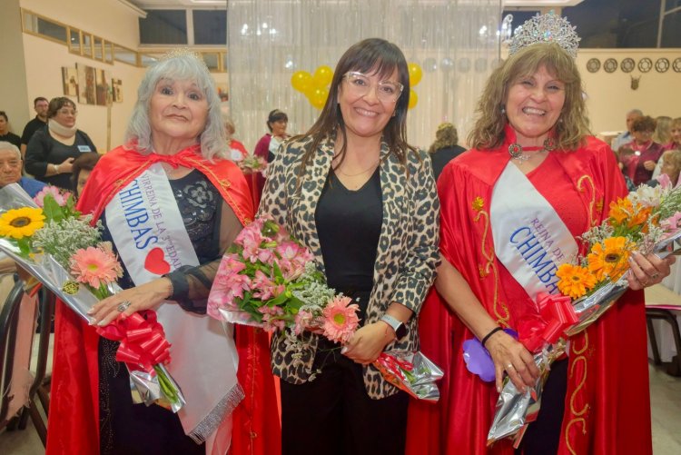 Gladys y Nilda las nuevas Reina y Virreina del Adulto Mayor de Chimbas