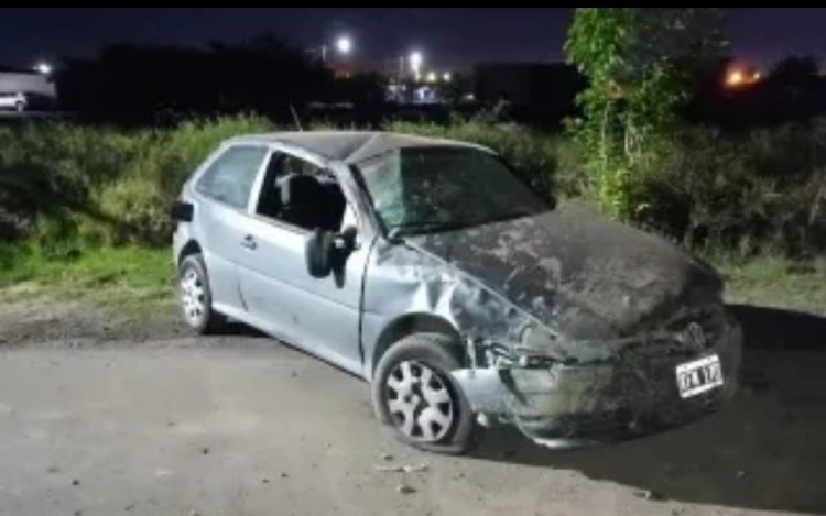 Impactante vuelco en Rawson