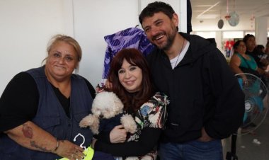 Cristina Kirchner visitó la planta de reciclado de una cooperativa en Villa Fiorito