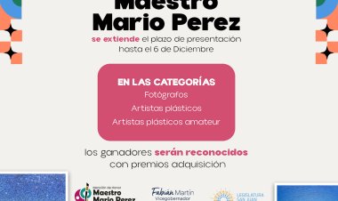 Mención de honor Mario Pérez: se extiende el plazo de presentación de obras