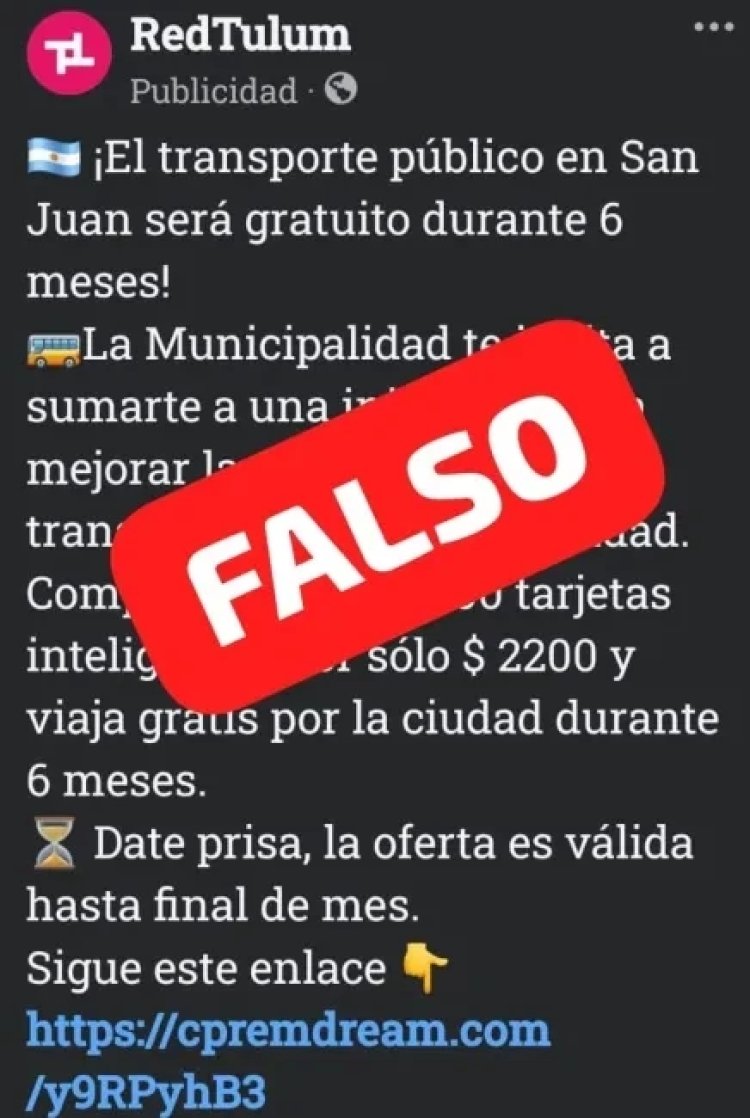 Alertan sobre una estafa viral con un perfil falso de RedTulum