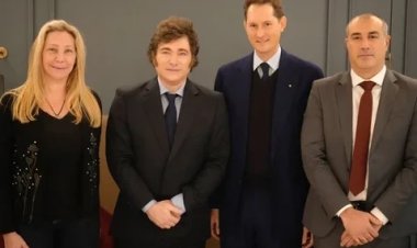 Milei se reunió con el titular de Stellantis y Ferrrari