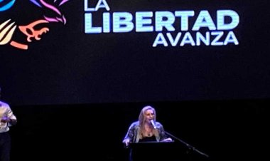 Karina Milei encabezó el acto de cierre de año de La Libertad Avanza