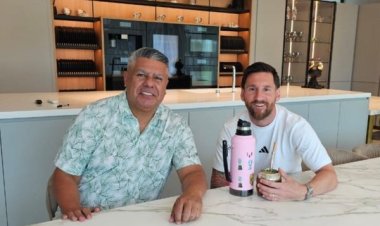 Lionel Messi y Claudio Tapia despidieron el 2024 a puro mate