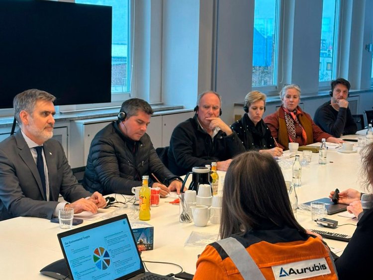 Orrego visito a la empresa líder en reciclaje de cobre