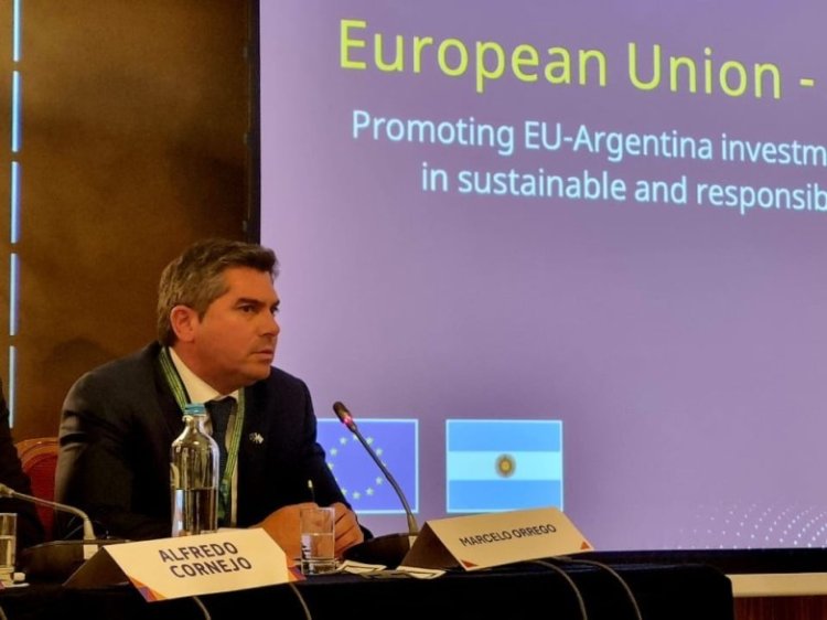 Orrego participó del inicio de la “Raw Material Week” en la Unión Europea