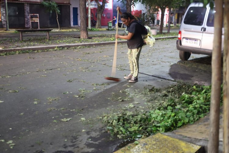 La Ciudad intensifica limpieza y relevamiento tras el granizo