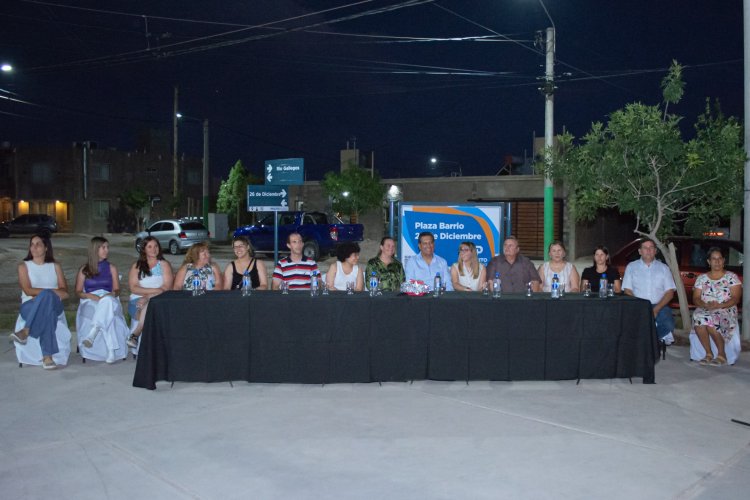 Pocito: Inauguran obras para mejorar la Plaza del Barrio 26 de Diciembre