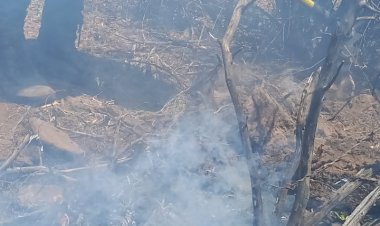 Bomberos trabaja en Valle Fértil para apagar los focos de incendio en las sierras