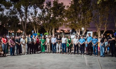 Romina Rosas inauguró obras de remodelación de la plaza 11 de Septiembre