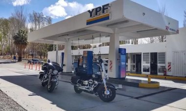 La estación de servicio de las Flores se vio afectada por el granizo