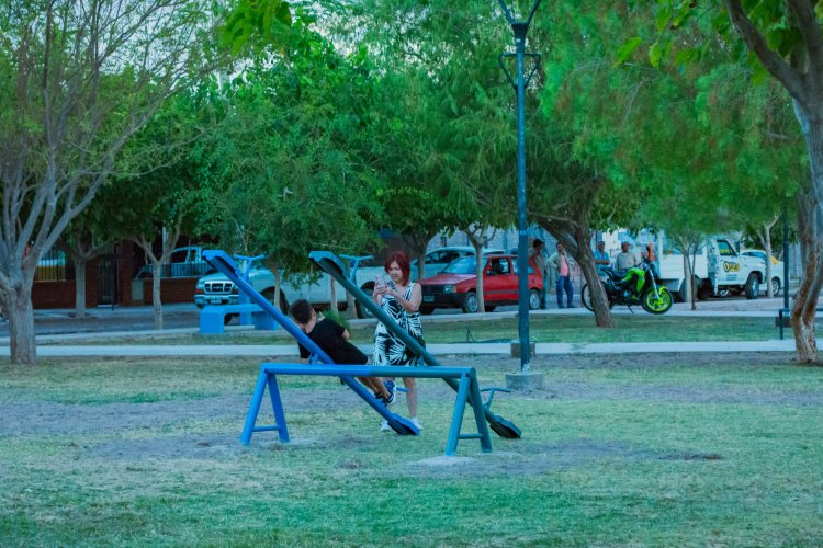 Pocito reacondicionó la plaza del Barrio Zaldívar