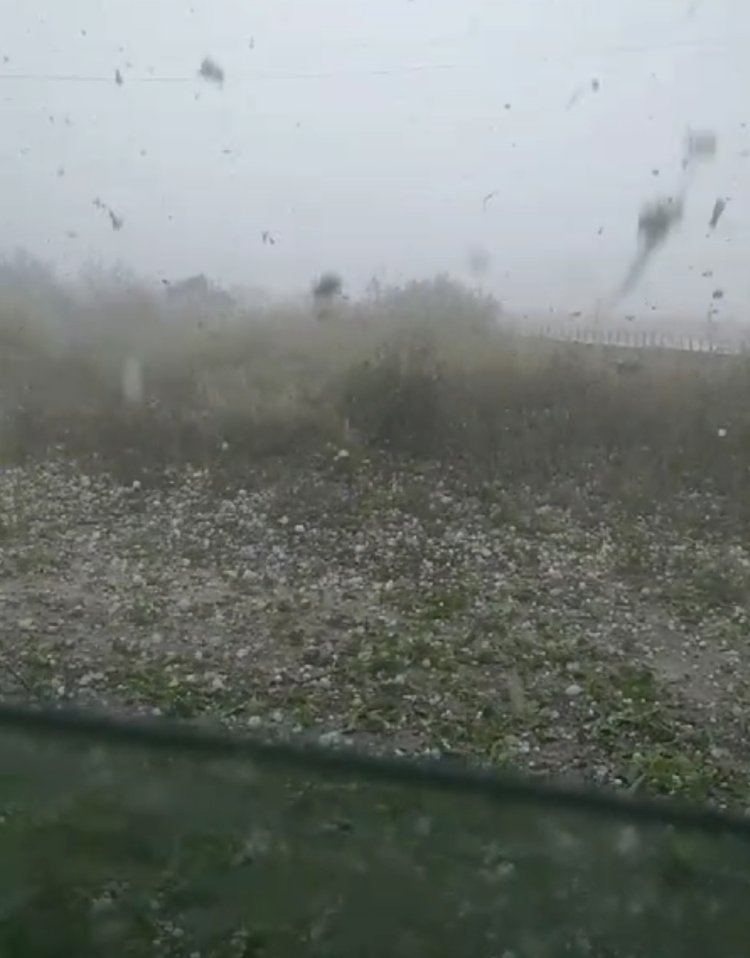 Graniza en varias zonas de la provincia