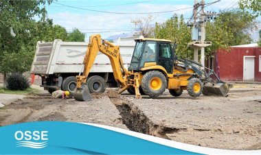 OSSE reparará y renovará red colectora y conexión domiciliaria en Capital