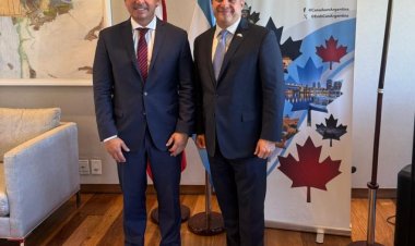 Orrego se reunió con el embajador de Canadá en Argentina