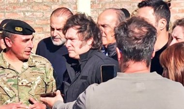 Javier Milei llegó a Bahía Blanca