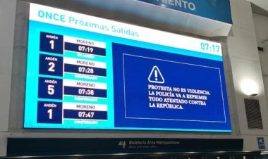 Los carteles del Gobierno por la nueva marcha de los jubilados: "La policía va a reprimir"