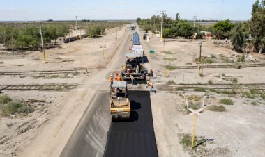 Avanza la pavimentación de una ruta clave en el Sur sanjuanino