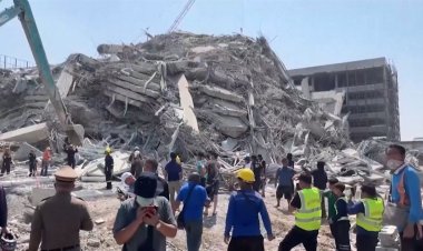 Un terremoto de magnitud 7.7 en Myanmar provocó el derrumbe de un edificio en Bangkok