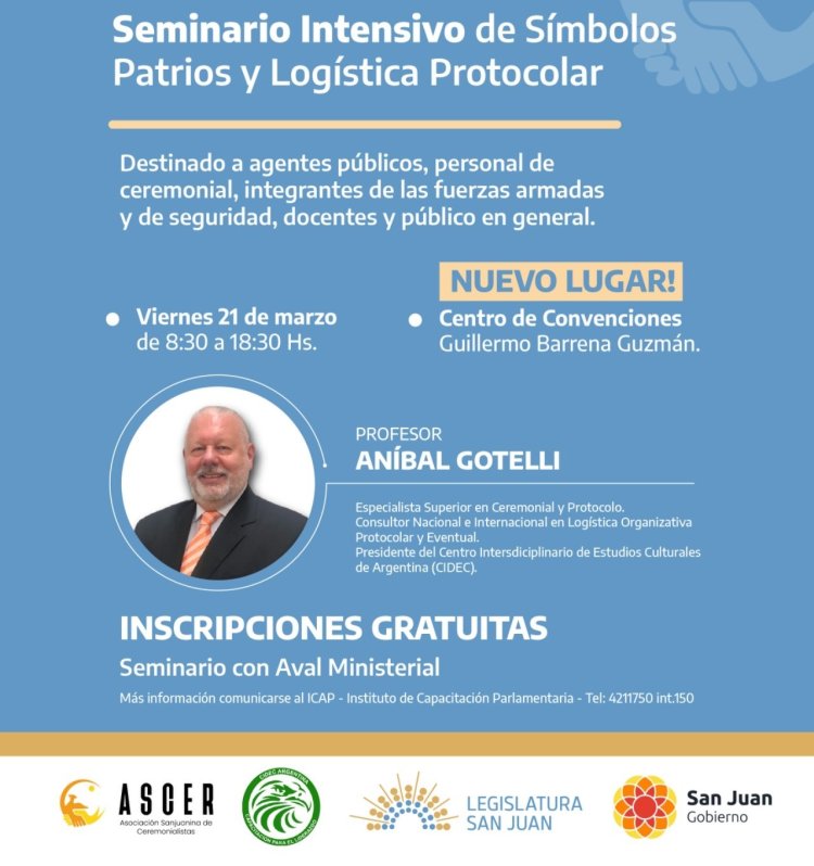 Nuevo lugar para el Seminario de Símbolos Patrios