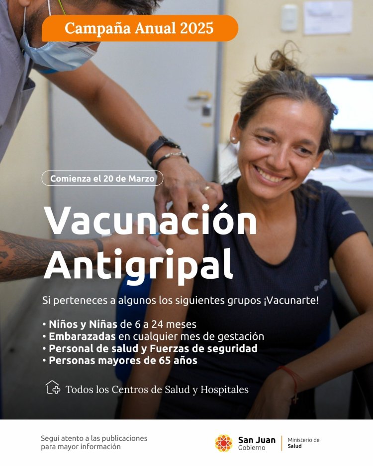 Comienza la Campaña de Vacunación Antigripal 2025