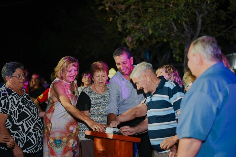Remodelan el Boulevard del Barrio Eva Duarte de Perón en Pocito