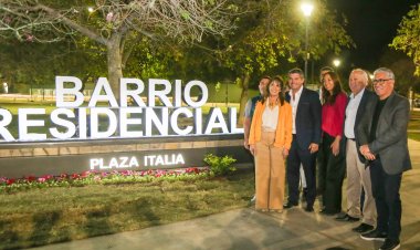 Inauguraron nuevas obras de remodelación de Plaza Italia en Capital