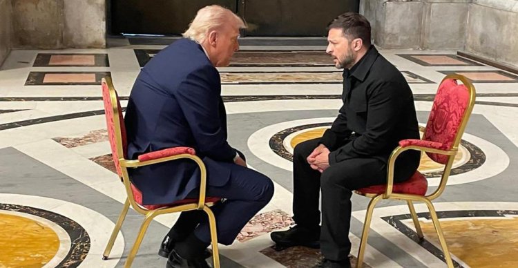 Trump y Zelenski se reunieron antes del funeral del papa Francisco
