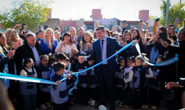El gobernador Orrego inauguró una escuela de Nivel Inicial en Chimbas