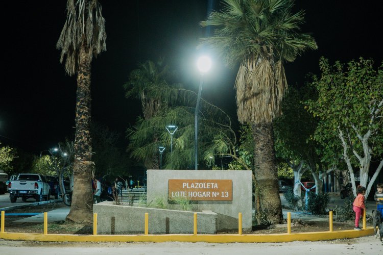 El Lote Hogar N°13 tiene nueva plazoleta