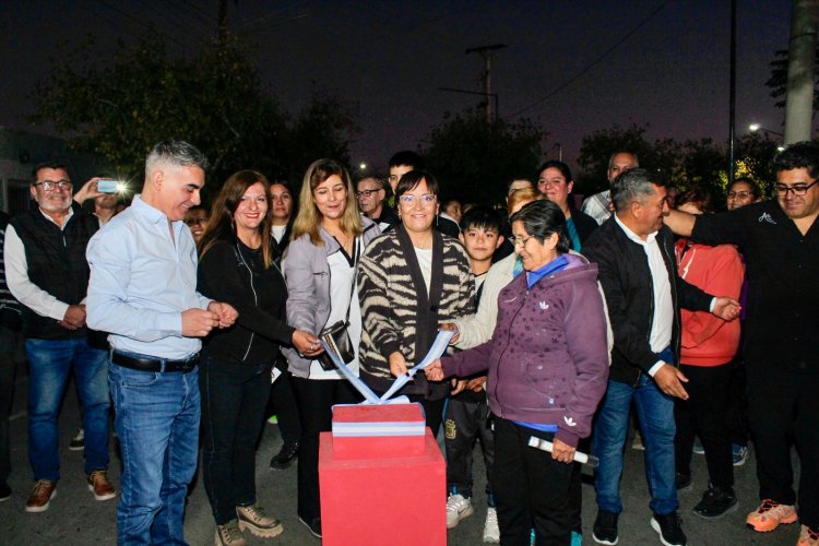 Chimbas sigue sumando nueva iluminación led a sus calles   