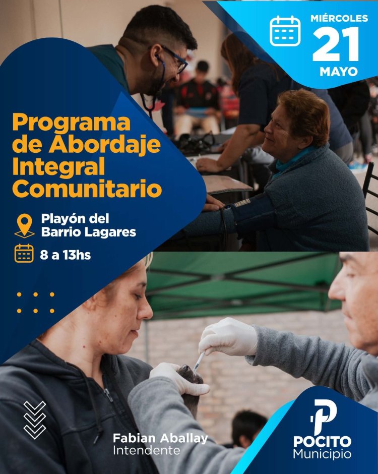 El Playón del Barrio Lagares recibe un nuevo Abordaje Integral Comunitario de Pocito