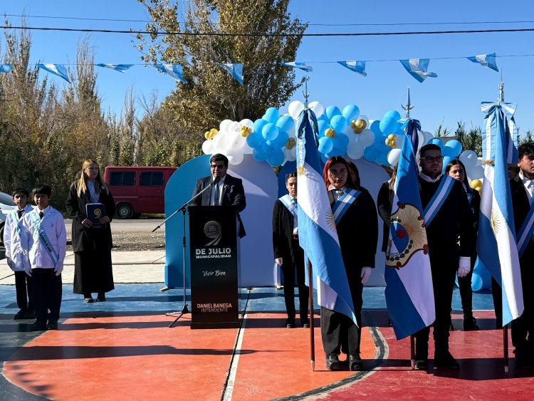 9 de Julio celebró en Fiorito el Día de la Patria