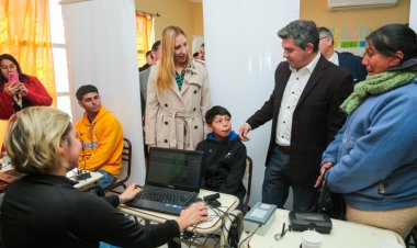 Orrego recorrió el operativo San Juan Cerca en Angaco
