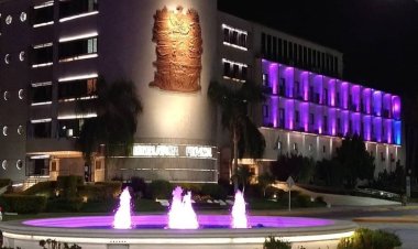 Los edificios públicos se iluminan para apoyar a las personas mayores