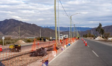 Rivadavia avanza con el embellecimiento del Boulevard de Ignacio de la Roza