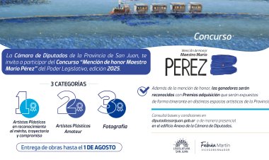 Mención Honor Maestro Mario Pérez: entrega de obras hasta el 1 de agosto