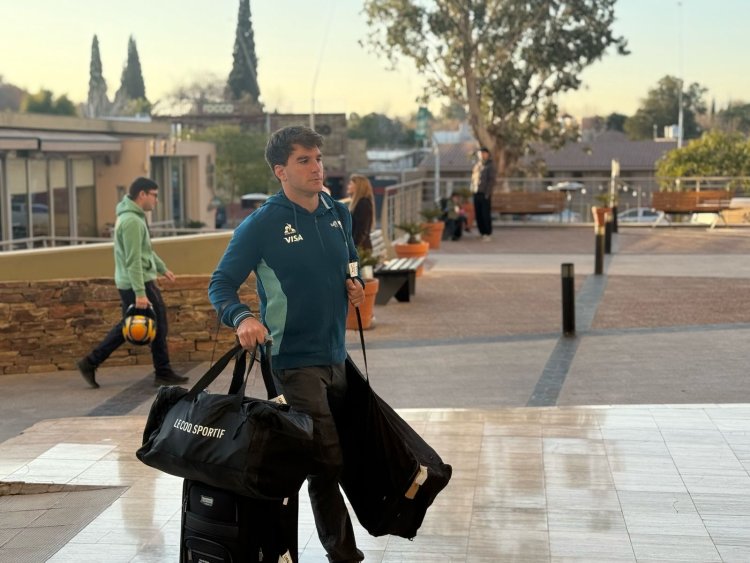 Los Pumas ya están en San Juan para el test match ante Inglaterra