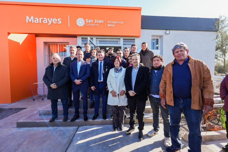 Orrego inauguró el Centro de Salud de Marayes, una obra que mejora la atención sanitaria en el este de San Juan