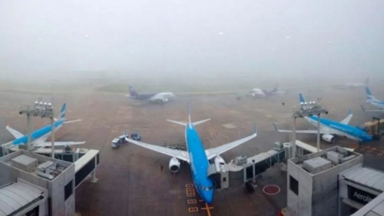 Cerraron Aeroparque por la niebla que afecta al AMBA