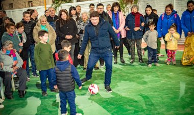 Inauguraron en Santa Lucía obras en la Unión Vecinal Villa 12 de Octubre