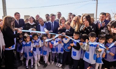 Orrego inauguró una escuela de Nivel Inicial en Caucete